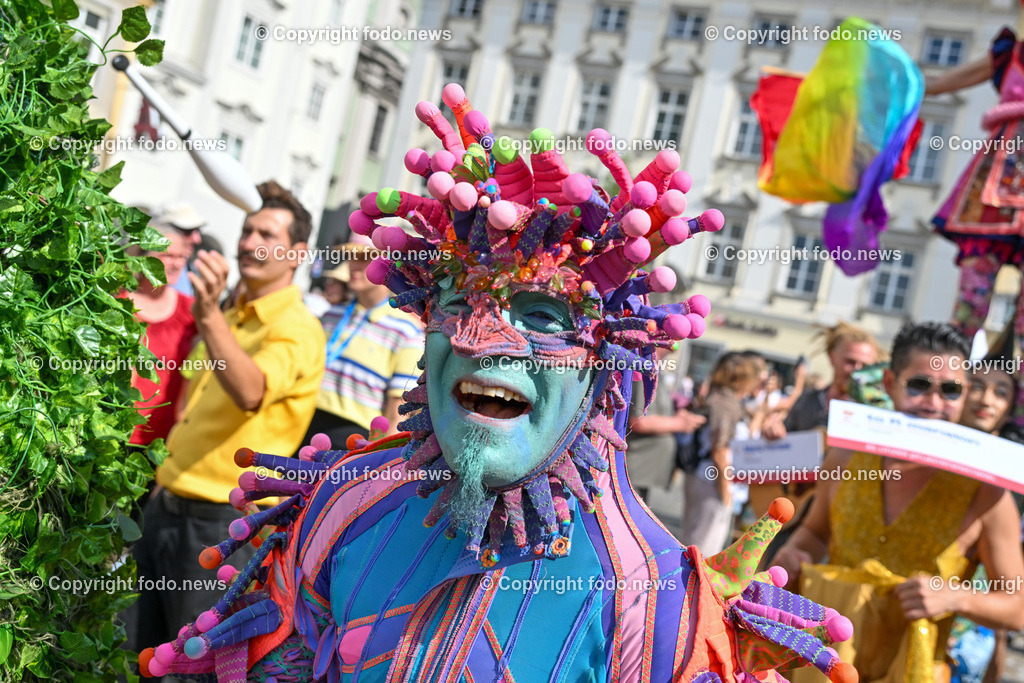 Pflasterspektakel_ 35. Linzer Pflasterspektakel 2023_ 19.07.2023-43 | 19.07.2023, Linz, AUT, 35. Linzer Pflasterspektakel 2023, im Bild diverse Kuenstler
