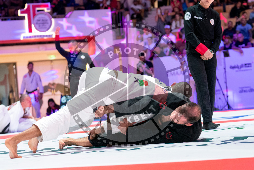 20231107PBB5357 | Fighters compete during the AJP World Master Championship in the Mubadala Arena in Abu Dhabi, Arab United Emirates, on November 7, 2023.