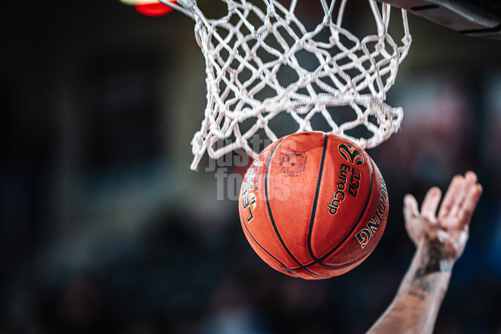 Basketball | Männer | Saison 2024/2025 | BKT EuroCup | Veolia Towers Hamburg vs. Hapoel Bank Yahav Jerusalem | 17.12.2024 | Symbolbild EuroCup Ball