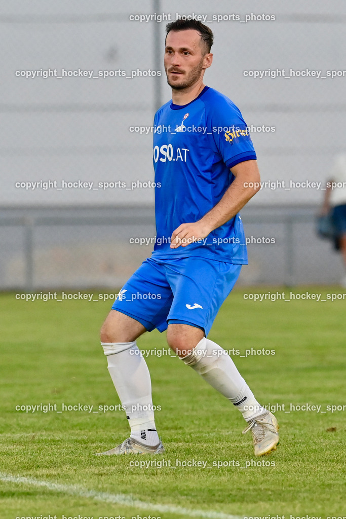 SV St.Jakob vs. SAK | #8 Mario Antunovic SAK, SV St.Jakob vs. SAK, SV St.Jakob vs. SAK am 23.08.2024 in St. Jakob im Rosenthal (Sportplatz St. Jakob), Austria, (Photo by Bernd Stefan)