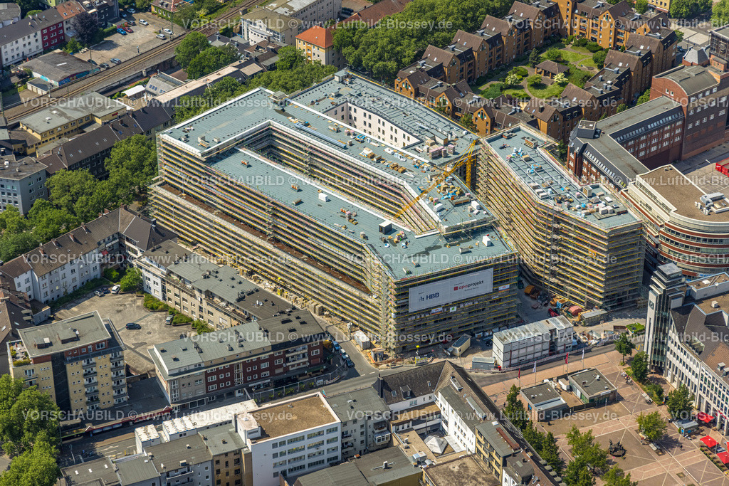 Bochum220503826 | Luftbild, Viktoria Karree, Gleisdreieck, Bochum, Ruhrgebiet, Nordrhein-Westfalen, Deutschland