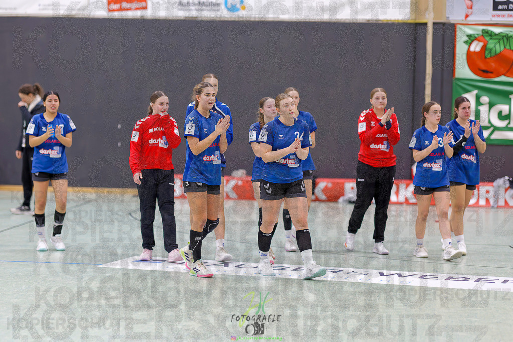 Jugenbundesliga wJB; HSG Kleenheim/Langgöns - SG Kappelwindeck/Steinbach | Jugenbundesliga wJB; HSG Kleenheim/Langgöns - SG Kappelwindeck/Steinbach am 23.11.2025 in Oberkleen (Weidig-Halle)Photo © 2025 - Jörg Heinrich - Realisiert mit Pictrs.com