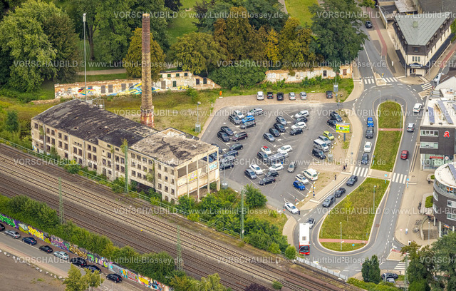 Ahlen230803294 | Luftbild, uftbild, Gebr.-Kerkmann-Platz, ehem. Stärkefabrik Hundhausen Gelände mit Abriss, Ahlen, Ruhrgebiet, Nordrhein-Westfalen, Deutschland