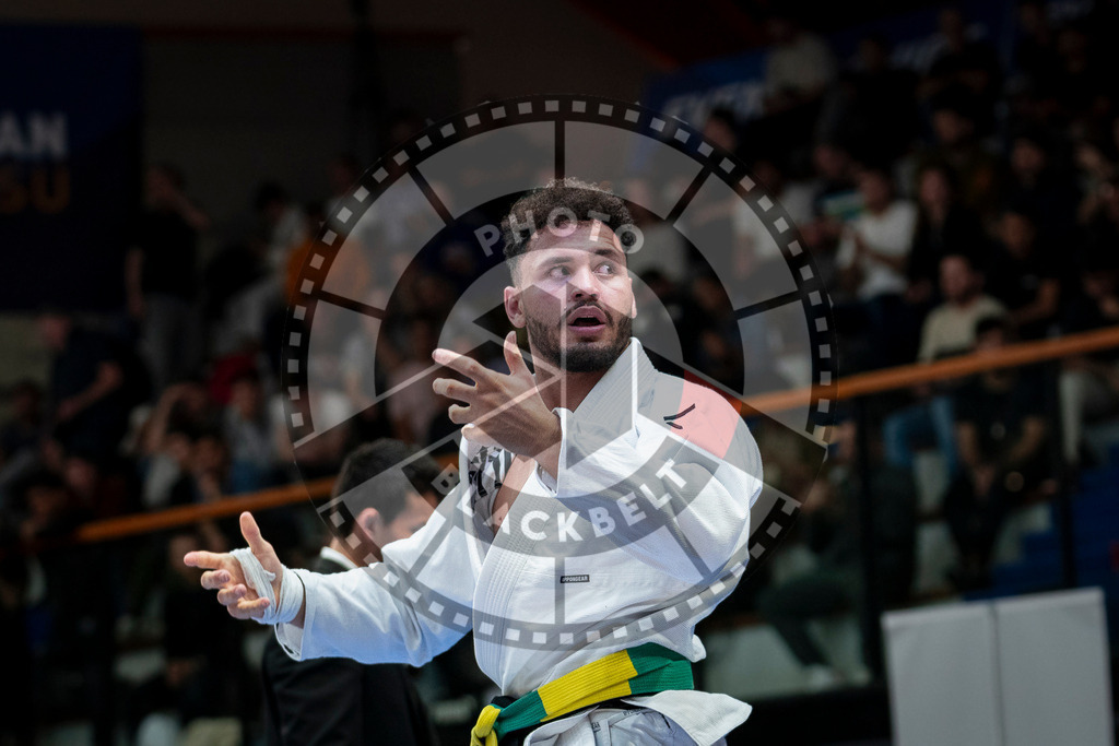 20240126PBB1480 | Fighters compete during the Brazilian Jiu-Jitsu European Championship of the IBJJF in Paris, France, on January 26, 2024.