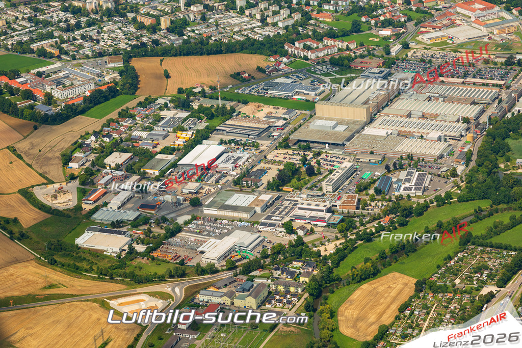 Luftaufnahme der Stadt Amberg - Die Luftaufnahme wurde 2025 vom UL-Flugzeug heraus erstellt ( keine Drohne ) - Hochauflösende Luftaufnahme - für professionelle Ausdrucke geeignet. Die Geschenkidee !Mit Lizenz und Bildrechte bestellbar