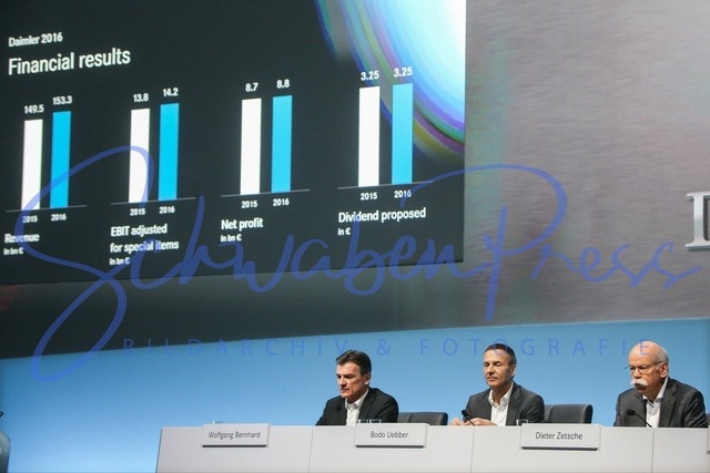 020217Ho195 | Dieter Zetsche Vorstandsvorsitzender)
 / Jahrespressekonferenz der Daimler AG, Germany, Carl Benz Center, Stuttgart, 20170202