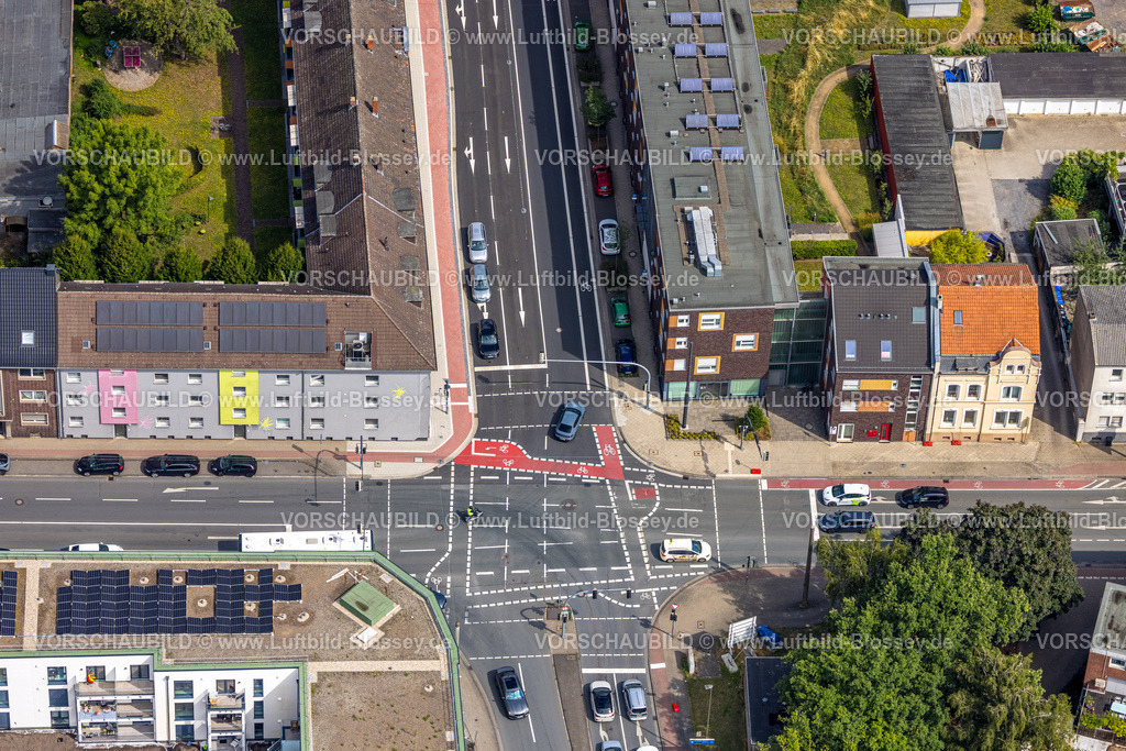 Hamm250700773Mitte | Luftbild, Straßenkreuzung Goethestraße B63 und Alleestraße, Mitte, Hamm, Ruhrgebiet, Nordrhein-Westfalen, Deutschland