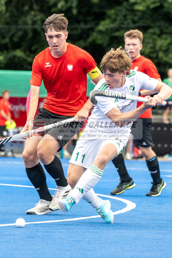 SFE_20230715_0060 | EuroHockey EM U18 Boys Ireland vs Poland am 15.07.2023 in Krefeld (Gerd-Wellen-Hockeyanlage), Photo: Stephan Fehrmann 2023 (Sports-Gallery)