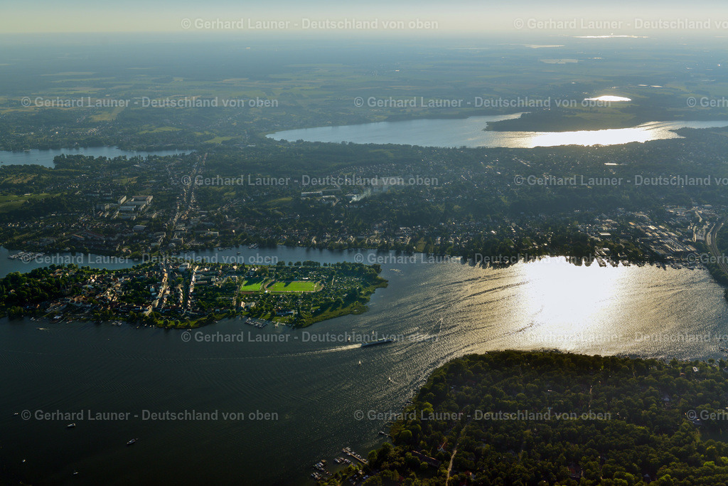 3638489 | WERDER (HAVEL) 25.08.2016 Inselbereich Werder mit dem Ortskern in Werder (Havel) im Bundesland Brandenburg, Deutschland. // Island area Werder with the village center in Werder (Havel) in the state Brandenburg, Germany. Foto: Gerhard Launer