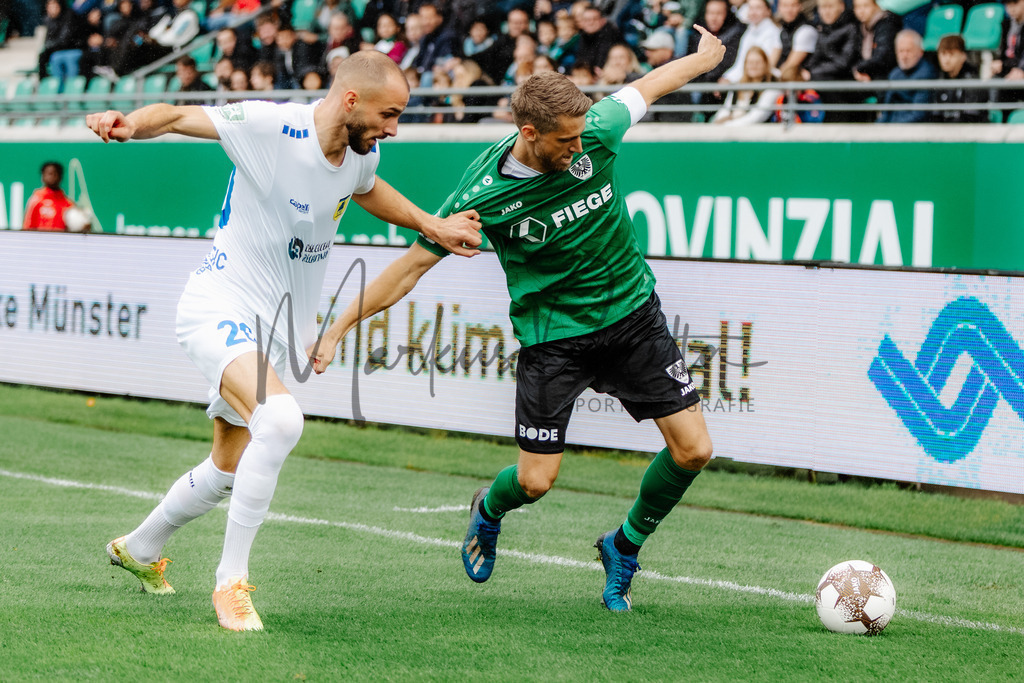 Regionalliga West, Saison 2022/2023, 13. Spieltag: SC Preußen Münster - 1. FC Düren | Regionalliga West, Saison 2022/2023, 13. Spieltag: SC Preußen Münster - 1. FC Düren am 22.10.2022 in Münster (Preußenstadion), Deutschland, Foto: sportfotografie.ms | Markus Paletta - Realisiert mit Pictrs.com