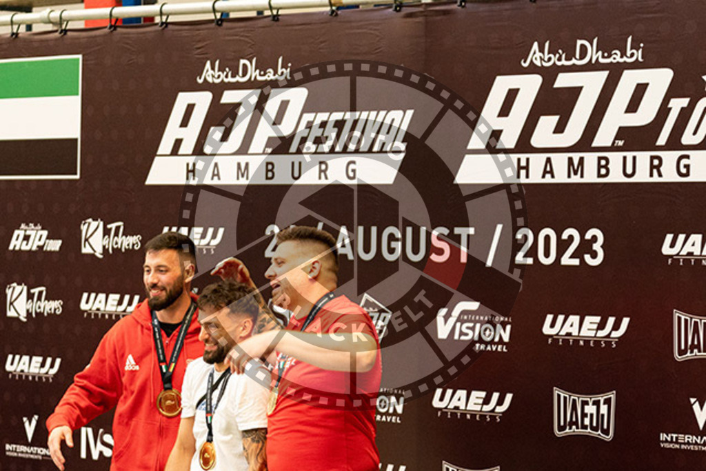 20230826PBB55021 | Fighters compete during the AJP INTLPRO BJJ and grappling competition in Hamburg, Germany, on August 26 2023.