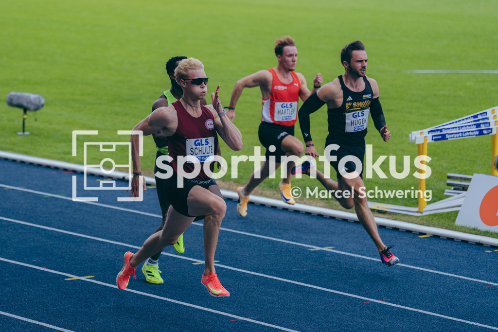 Deutsche Meisterschaften der Frauen und Männer 2026 | Marvin Schulte, ASV Köln e. V., 100-Meter-Lauf, Vorlauf, Deutsche Meisterschaften der Frauen und Männer 2026, Lohrheidestadion Bochum-Wattenscheid, 25.07.2026. Foto: Marcel Schwering / sportimfokus - Realisiert mit Pictrs.com