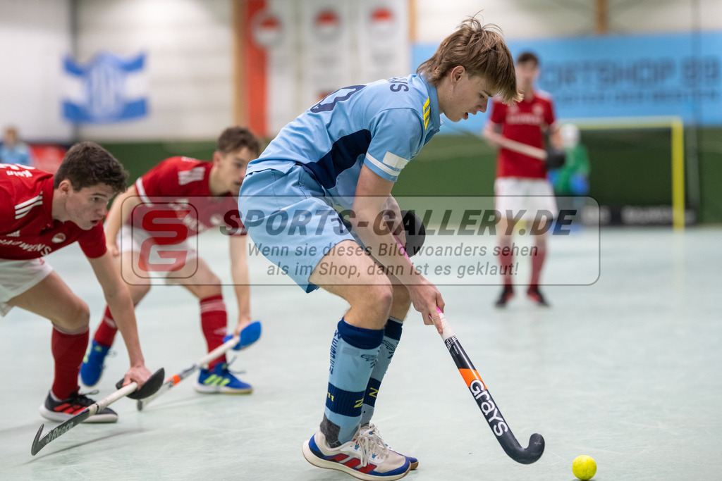 SFE_20230305_0017 | Deutsche Meisterschaft Männliche U16 Halle 2023 am 05.03.2023 in Köln (KTHC Stadion Rot-Weiss Köln Tennis and Hockey Club), Photo: Stephan Fehrmann 2022 (Sports-Gallery)