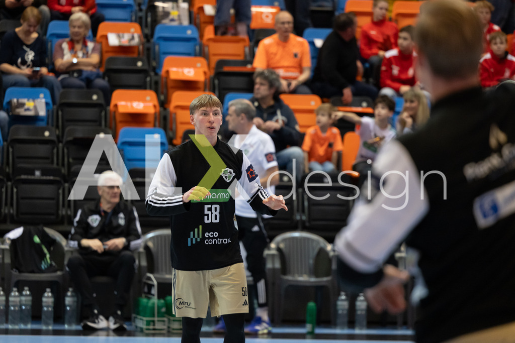 Handball I Herren I Saison 2025-2026 I EHF EUROPEAN LEAGUE 2025/26 | Men I Main Round I 2. Spieltag I Kadetten Schaffhausen - TSV Hannover-Burgdorf I 24.02.2026 | 58 Daniel Weber (DE) (TSV Hannover-Burgdorf) – Flügel rechts - Warmup - Realisiert mit Pictrs.com
