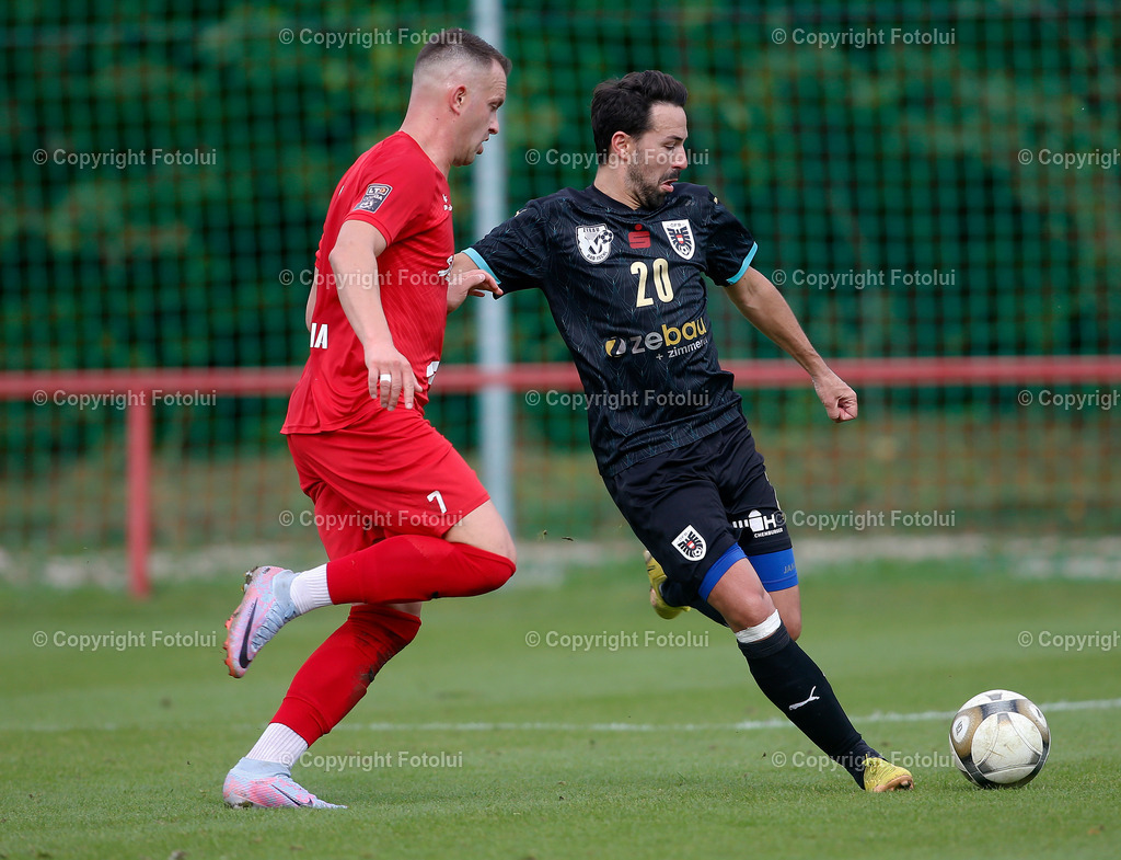 A_LUI_230923_09 | SPORT,FUSSBALL,LT1 OOELIGA ASKOE OEDT-SV ZEBAU BAD ISCHL 29.09.2023 IM BID: NENAD VIDACKOVIC  (OEDT) UND STEFAN GASSENAUER  (BAD ISCHL)FOTO:FOTOLUI