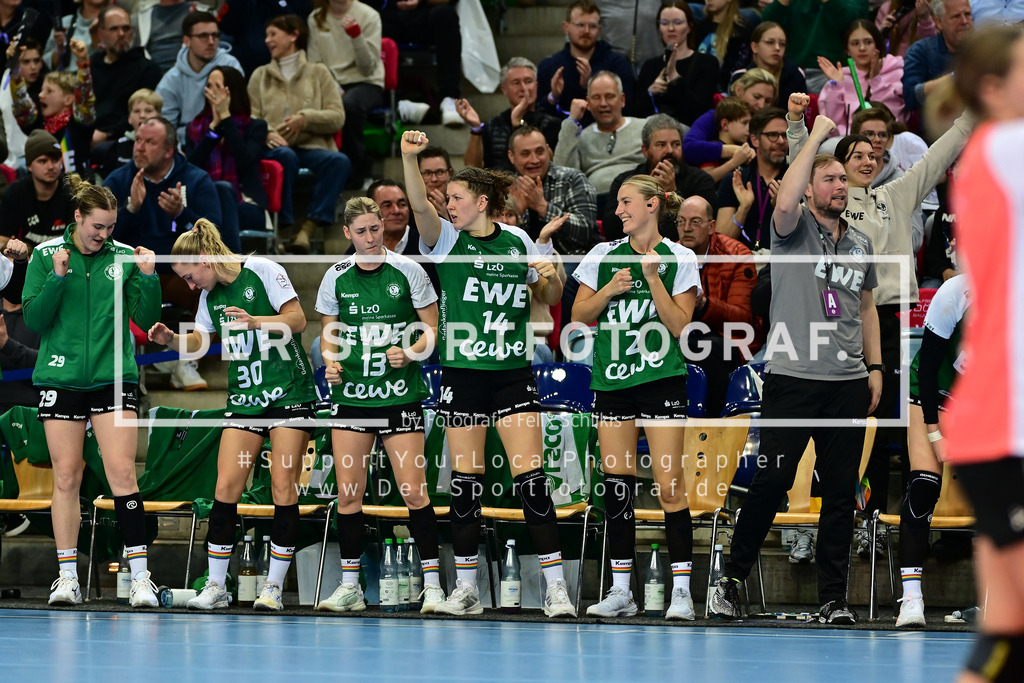 Handball I Frauen I Saison 2025-2026 I 1. HBF I 9. Spieltag I VfL Oldenburg - HSG Blomberg-Lippe I 75688 | Der Sportfotograf. - Realisiert mit Pictrs.com