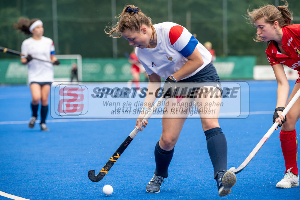 SFE_20230713_0017 | EuroHockey EM U18 Girls France vs Belgium am 13.07.2023 in Krefeld (Gerd-Wellen-Hockeyanlage), Photo: Stephan Fehrmann 2023 (Sports-Gallery)