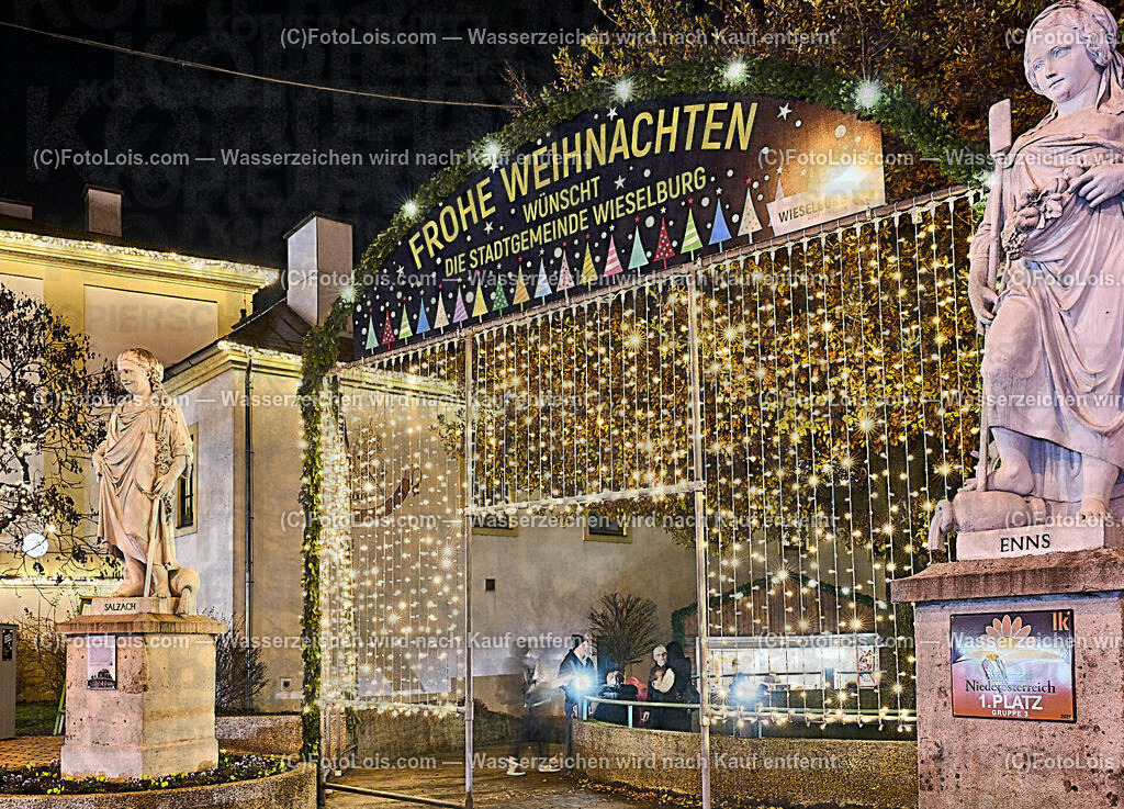 ALP7666_Wieselburger Advent_Parkzugang | (C)FotoLois.com, Alois Spandl, Wieselburger Advent im Schlosspark, Rathaus und Kreuzung, Sa 3. Dezember 2022.