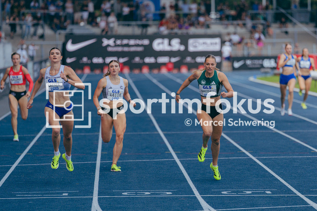 Deutsche Meisterschaften der Frauen und Männer 2026 | Luna Bredau, VfL Wolfsburg,  400-Meter-Lauf, Halbfinale,  Deutsche Meisterschaften der Frauen und Männer 2026, Lohrheidestadion Bochum-Wattenscheid, 25.07.2026. Foto: Marcel Schwering / sportimfokus - Realisiert mit Pictrs.com