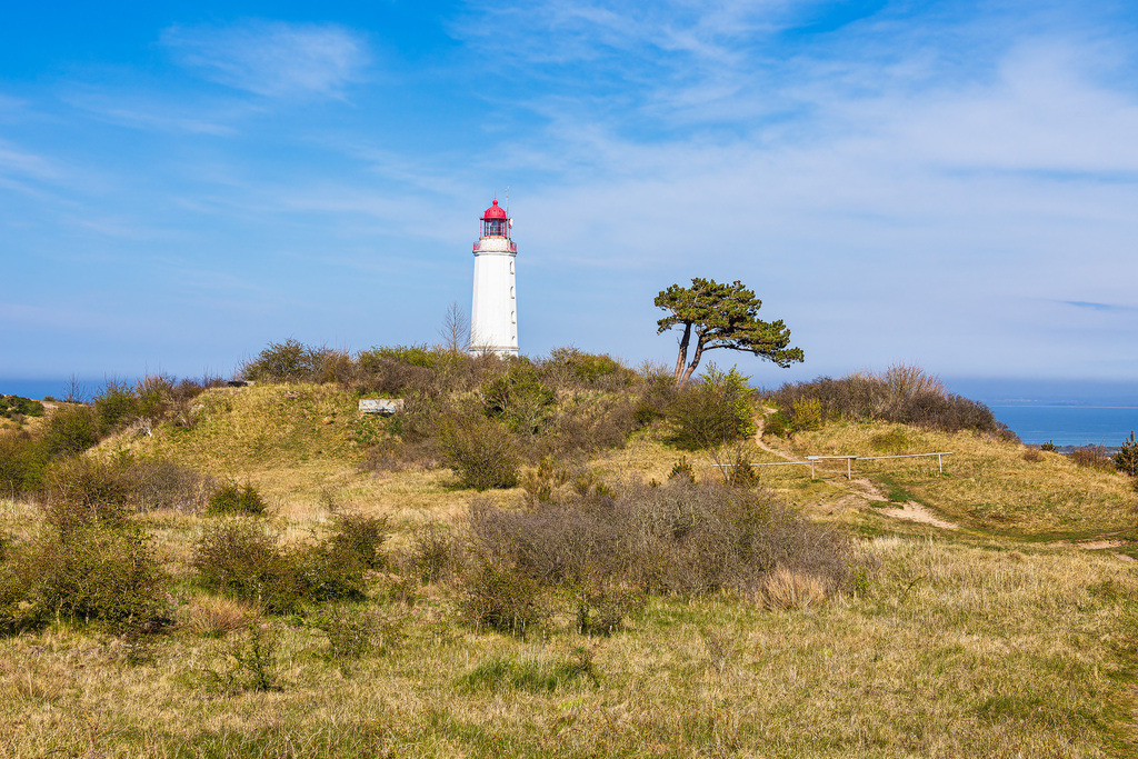 Der Leuchtturm Dornbusch auf der Insel Hiddensee | Der Leuchtturm Dornbusch auf der Insel Hiddensee.