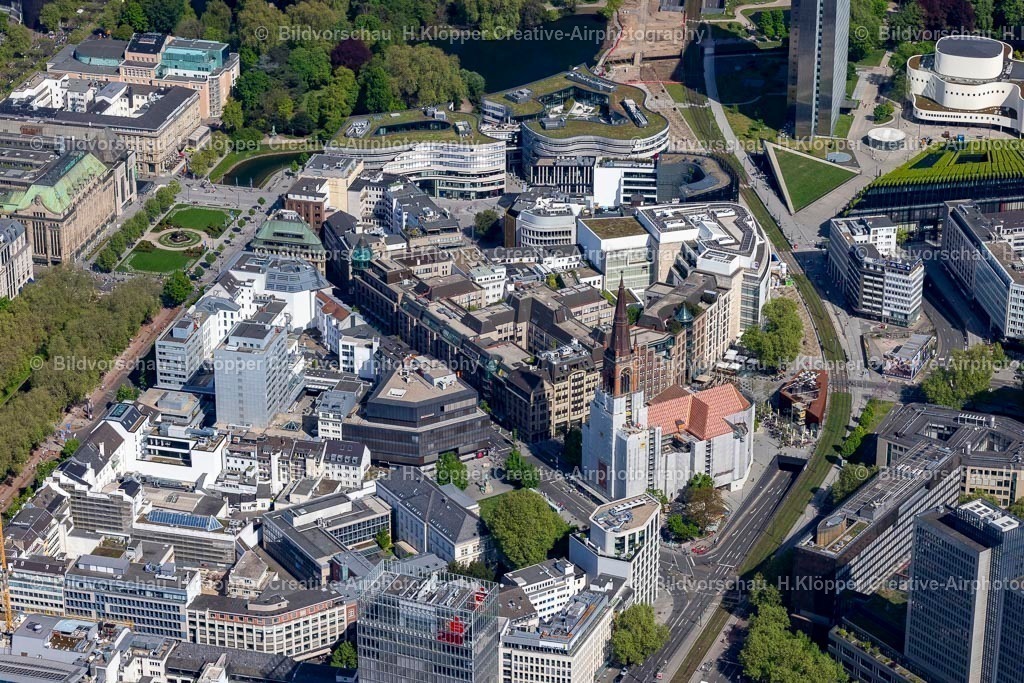 Luftbild Düsseldorf-2235 | Luftbild Düsseldorf Sanierung eines Gebäudekomplexes in Düsseldorf im Bundesland Nordrhein-Westfalen, Deutschland - Realisiert mit Pictrs.com