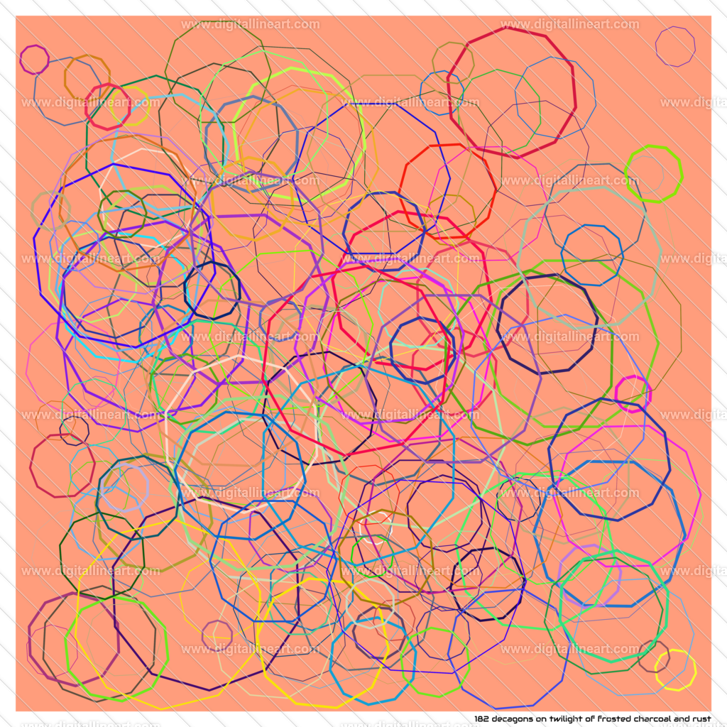182-decagons-twilight-of-frosted-charcoal-and-rust | digitallineart - Realisiert mit Pictrs.com