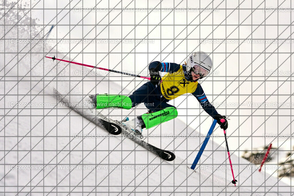 ALP7665_NOe-Kinder-LM_SL-I_Hochkar_Lugmayr Julia | (C)FotoLois.com, Alois Spandl. NÖ Kinder-Landesmeisterschaft, SLALOM im Draxlerloch am Hochkar, erster Lauf, So 18. Februar 2024.