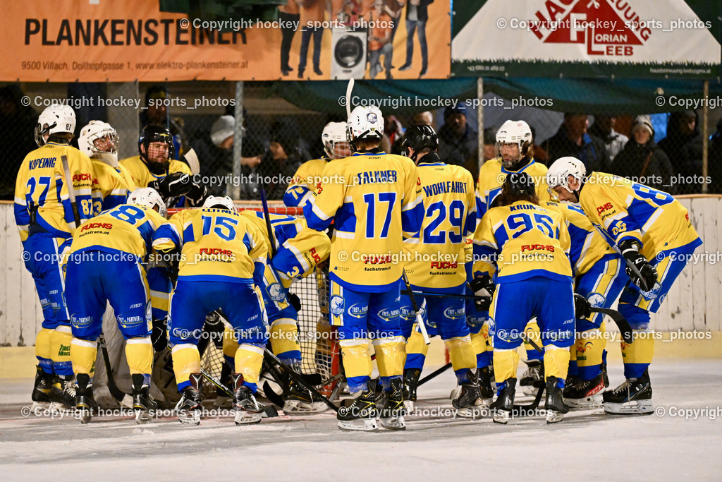 ELV Zauchen vs. EC Tigers Paternion  | ELV Zauchen Mannschaft, ELV Zauchen vs. EC Tigers Paternion , ELV Zauchen vs. EC Tigers Paternion  am 02.01.2025 in Eisoval Zauchen (Stadthalle Villach), Austria, (Photo by Bernd Stefan)