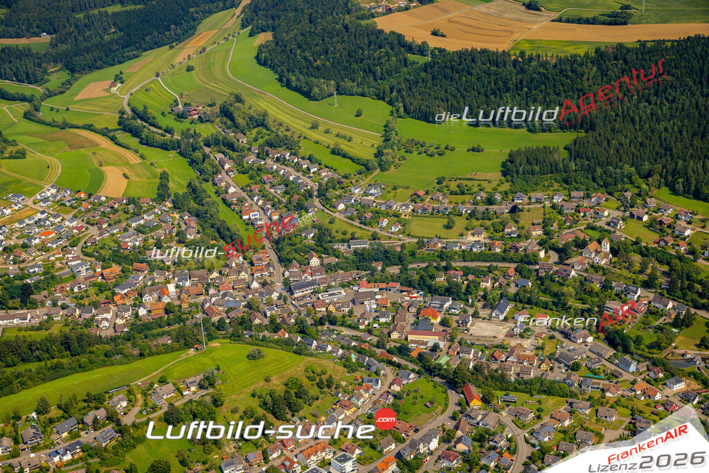 Das Luftbild zeigt :  Glatten - Die Luftaufnahme wurde 2024 vom UL-Flugzeug aus erstellt ( keine Drohne ) - Hochauflösende Luftaufnahme - Für grossformatige Ausdrucke geeignet. Die Geschenkidee !Mit Lizenz und Bildrechte bestellbar
