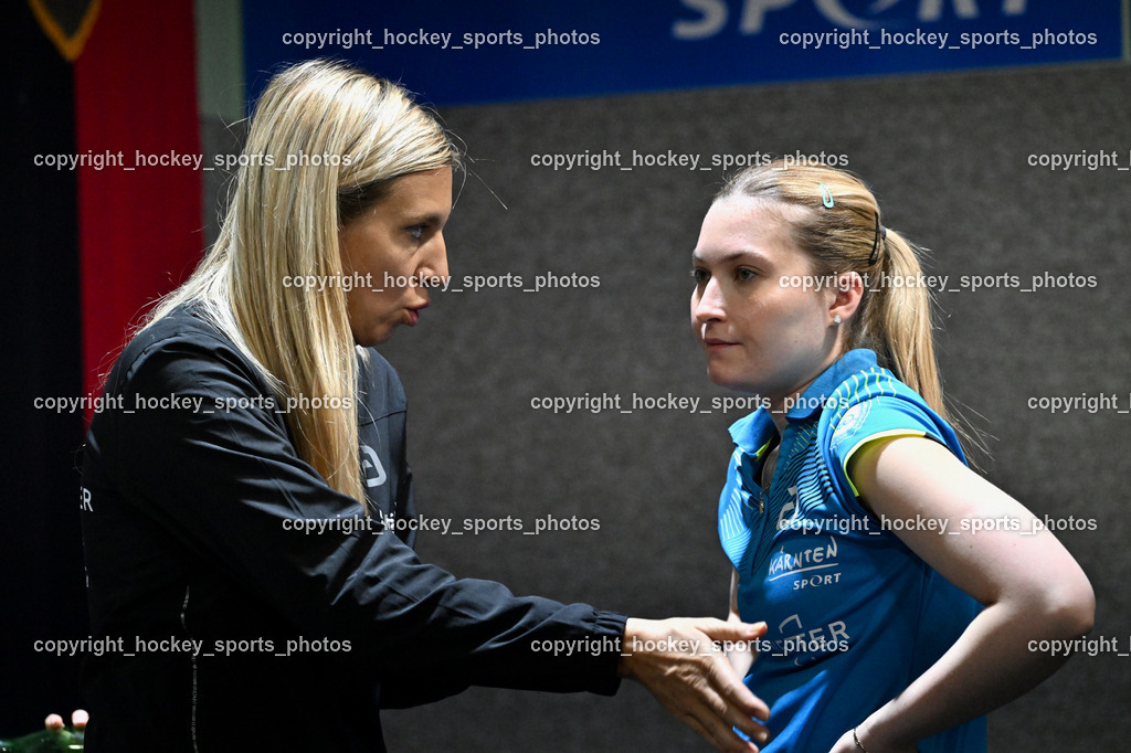 SCO Sprengnetter Bodensdorf vs. SU Sparkasse Kufstein  | Trainerin SCO Bodensdorf Burgar Spela, Lea Paulin, SCO Sprengnetter Bodensdorf vs. SU Sparkasse Kufstein , SCO Sprengnetter Bodensdorf vs. SU Sparkasse Kufstein am 08.02.2026 in Bodensdorf (SCO Sportheim), Austria, (Photo by Bernd Stefan)