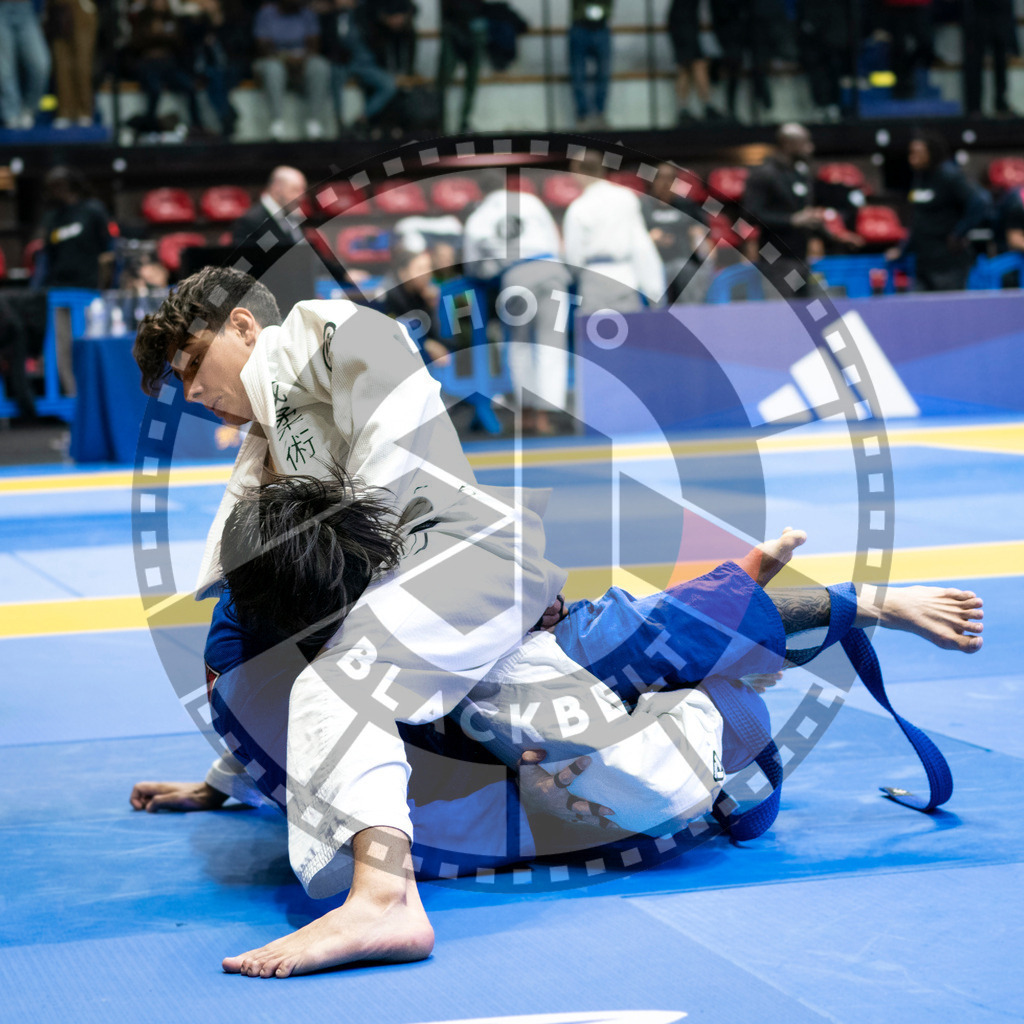20240121PBB7153 | Fighters compete during the second day of the IBJJF European Championship in Paris, France, on January 21, 2024.