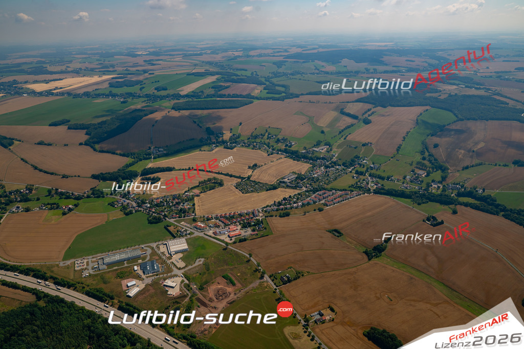 Die Luftbildaufnahme Dittersbach - Frankenberg wurde 2018 mittels Flugzeug (keine Drohne) erstellt. Perfekte Schärfe und Druck- Auflösung- Garantiert!