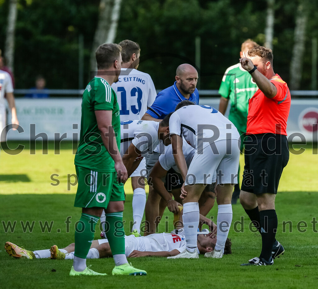 2023-09-10_072_SV_Eichenried_gegen_FC_Eitting | Eichenried, Deutschland, 10.09.2023:
Fußball, Kreisliga 2023 / 2024, 8. Spieltag, SV Eichenried gegen FC Eitting, Endergebnis: 1:2

Foto: Christian Riedel / fotografie-riedel.net