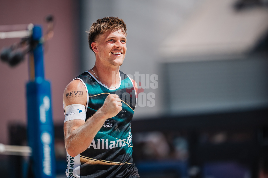 Beachvolleyball | Männer | Allianz German Beach Tour 2025 | Tourstop Bremen | 14.06.2025 | Luis Kubo jubelt