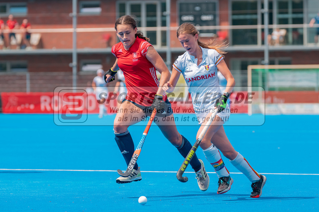 HK_20230715_102624 | Euro Hockey WU18 SF1 Belgium vs England Championship Girls &amp; Boys am 15.7.2023 CHTC , Krefeld ,