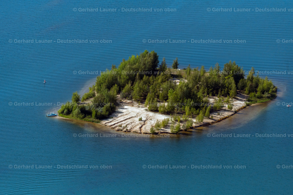 Getzelauer Insel, Markkleebergersee, Leipzig | BRAUNSBEDRA 08.09.2021 Rekultivierung der ehemaligen Tagebau - Fläche an den Uferbereichen des Sees " Geiseltalsee " in Braunsbedra im Bundesland Sachsen-Anhalt, Deutschland. // Open pit re cultivation on the shores of the lake " Geiseltalsee " in Braunsbedra in the state Saxony-Anhalt, Germany. Foto: Gerhard Launer