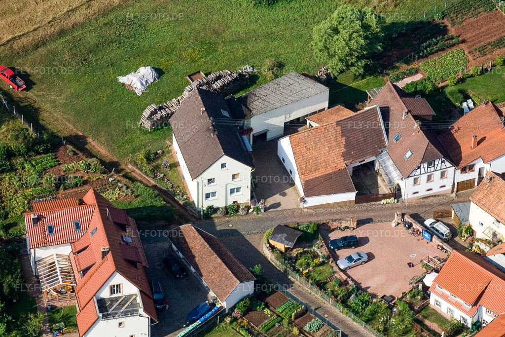 Luftbild: Hohlstr im Ortsteil Gräfenhausen in Annweiler im Bundesland Rheinland-Pfalz in Deutschland. Foto: IMG_12072.jpg vom 31.07.2008 durch Werner Riehm/FLY-FOTO.de
