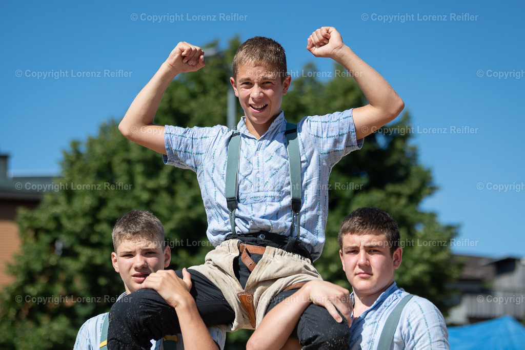 Schwingen -  Appenzeller Kantonal Nachwuchsschwingfest 2023 | Oberegg, 8.7.23, Schwingen - Appenzeller Kantonal Nachwuchsschwingfest. Sieger Jahrgang 2010-2011 Schilliger Christof (2010 Niederglatt SG)