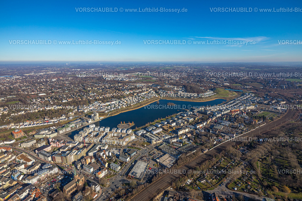 Dortmund230200655 | Luftbild, Phoenix-See, Hörde, Dortmund, Ruhrgebiet, Nordrhein-Westfalen, Deutschland