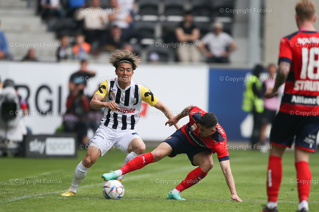 A_LUI_20230423_0034 | SPORT FUSSBALL ADMIRAL BUNDESLIGA 2022/23 LASK VS SC RAPID

IM BILD: Martin Koscelnik (Rapid), Keith Nakamura (Lask)
FOTO:FOTOLUI/UW