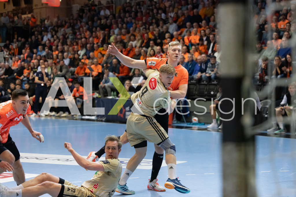 Handball I Herren I Saison 2025-2026 I EHF EUROPEAN LEAGUE 2025/26 | Men I Main Round I 2. Spieltag I Kadetten Schaffhausen - TSV Hannover-Burgdorf I 24.02.2026 | 18 Ariel Pietrasik (PL) (Kadetten Schaffhausen) – Rückraum links - Realisiert mit Pictrs.com