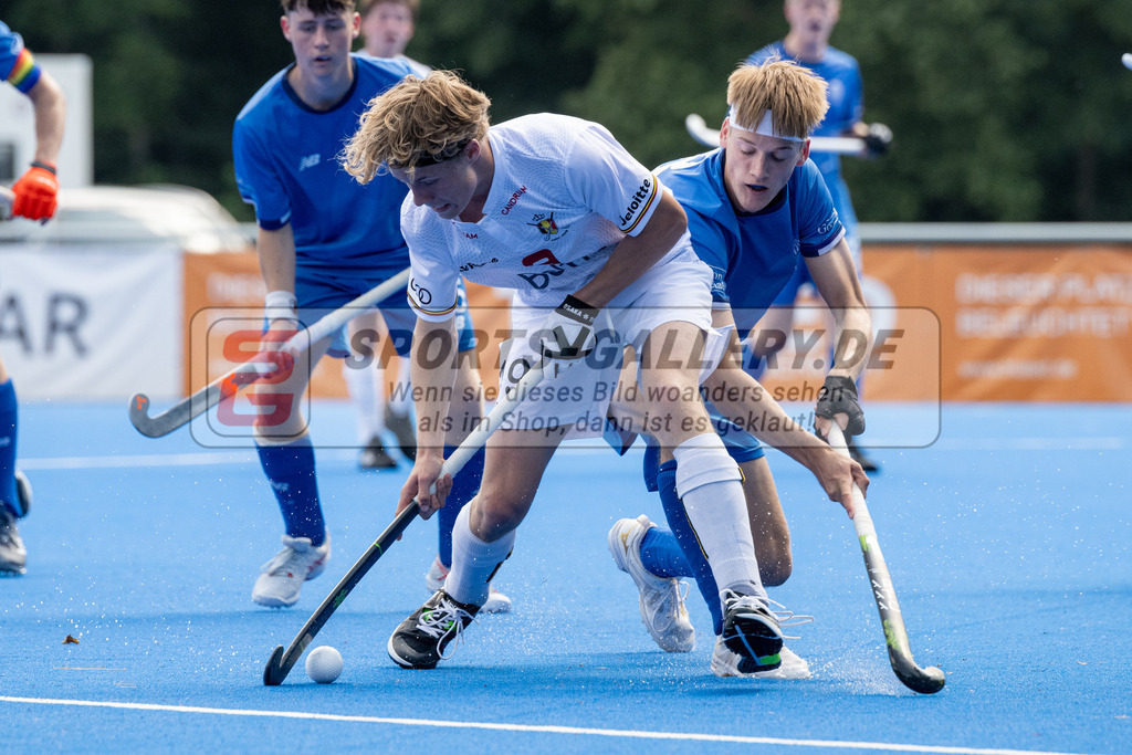 SFE_20230708_0111 | EuroHockey EM U18 Boys Belgium vs Scotland am 08.07.2023 in Krefeld (Gerd-Wellen-Hockeyanlage), Photo: Stephan Fehrmann 2023 (Sports-Gallery)