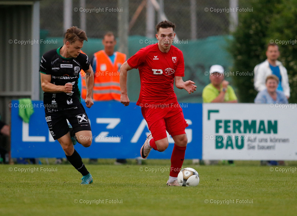 A_LUI_060625_40 | SPORT FUSSBALL REGIONALLIGA MITTE ASKOE OEDT-GLEISDORF 09 06.06.2025 IM BILD: DINO KOVACEVIC  (OEDT) UND PATRICK SCHROLL (GLEISDORF) FOTOLUI