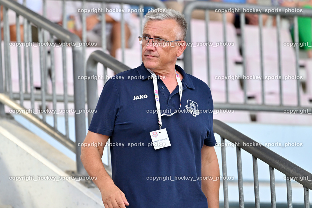 ATUS Velden vs. GAK | Sportlicher Leiter ATUS Velden Hannes Teppan, ATUS Velden vs. GAK, ATUS Velden vs. GAK am 26.07.2024 in Villach (Stadion Lind), Austria, (Photo by Bernd Stefan)