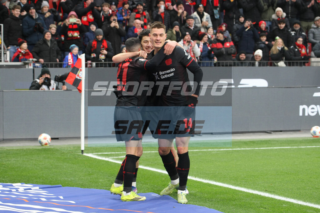 Bayer Leverkusen Saison 25/26 - © Sportfoto-Sale (MK) | Torjubel Patrik Schick - Bayer Leverkusen Saison 25/26 - © Sportfoto-Sale (MK) - Realisiert mit Pictrs.com