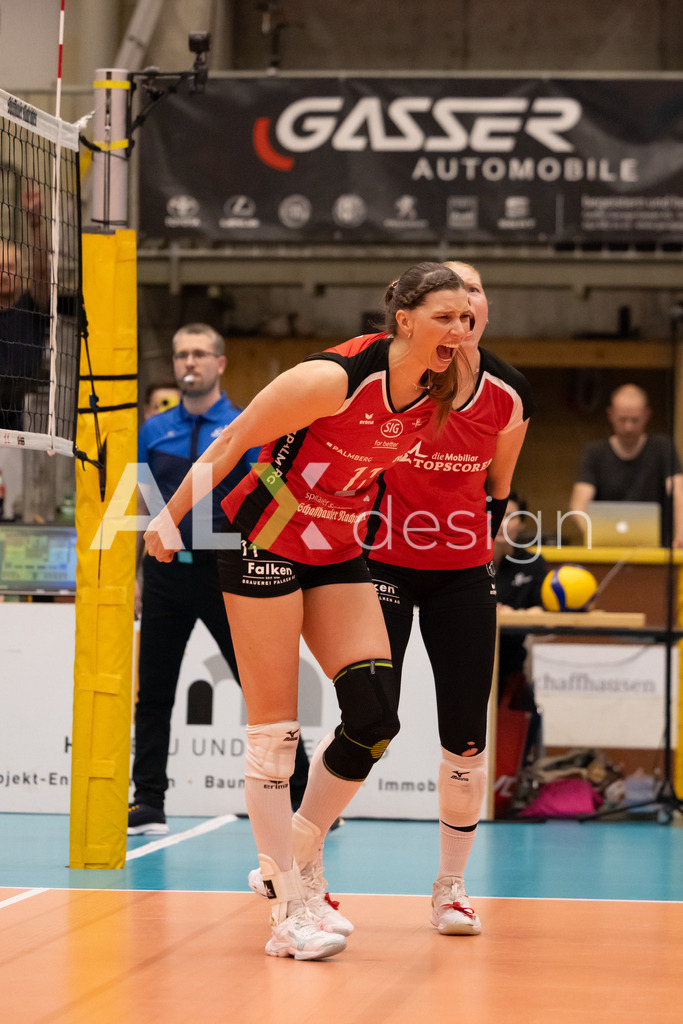Volleyball I Frauen I Saison 2025-2026 I Volleyball NLA | Women I  Playoffs Finals 2/5 I  VC Kanti Schaffhausen - viteos NUC I  10.04.2026 | 11 Kateřina Holásková (CZ) (VC Kanti Schaffhausen) – Mitte - Realisiert mit Pictrs.com