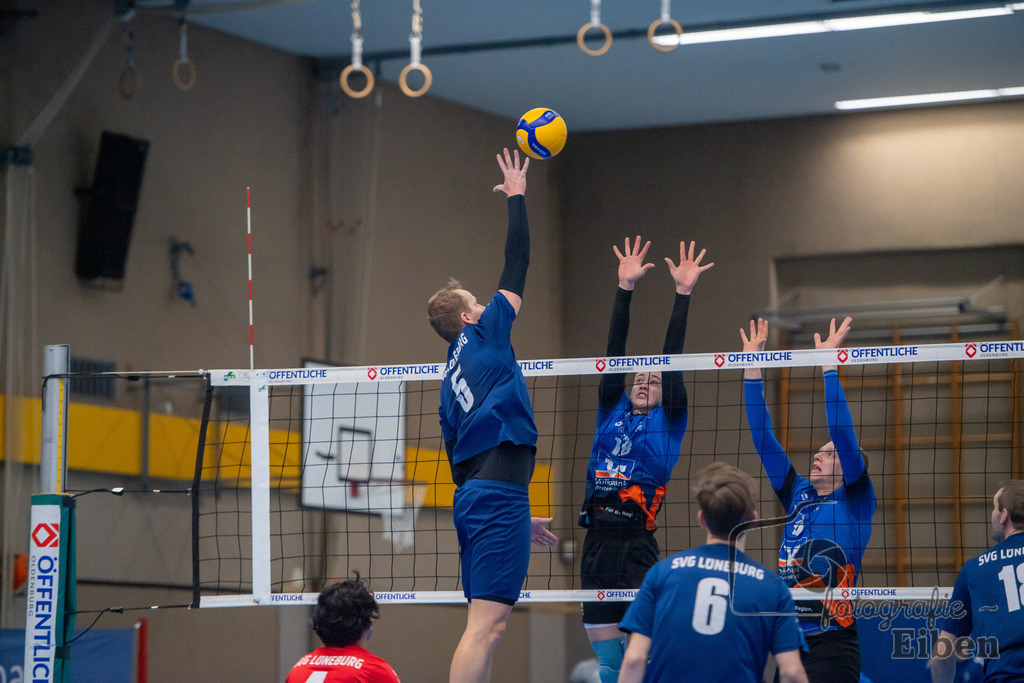 VSG Ammerland-VSG Lüneburg 2 | Volleyball Regionalliga; VSG Ammerland-VSG Lüneburg 2 am 04.02.2024; in Westerstede (Sporthalle Norderstraße), Photo: Philip Eiben 2024 - Realisiert mit Pictrs.com