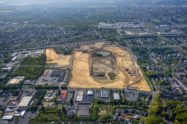 Recklinghausen220500896 | Luftbild der ehemaligen Trabrennbahn Recklinghausen, an der Autobahn A2, mit nördlicher Tangente der Blitzkuhlenstraße,  König-Ludwig, Recklinghausen, Ruhrgebiet, Nordrhein-Westfalen, Deutschland