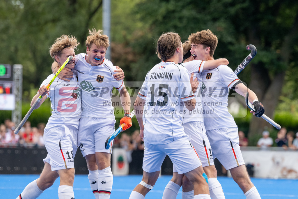 SFE_20230716_0365 | EuroHockey EM U18 Boys Final Belgium vs Germany am 16.07.2023 in Krefeld (Gerd-Wellen-Hockeyanlage), Photo: Stephan Fehrmann 2023 (Sports-Gallery)