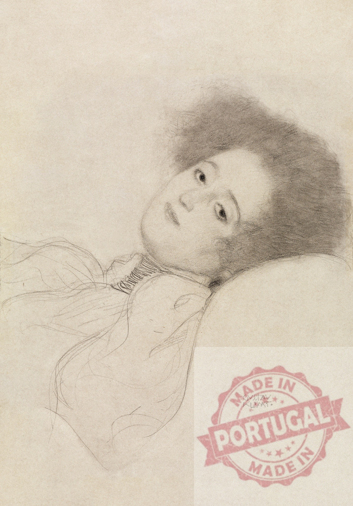 Portrait of a Young Woman Reclining (ca. 1897–1898) by Gustav Klimt. Original from The Getty. Digitally enhanced by rawpixel. | Portrait of a Young Woman Reclining (ca. 1897–1898) by Gustav Klimt. Original from The Getty. Digitally enhanced by rawpixel. - Realisiert mit Pictrs.com